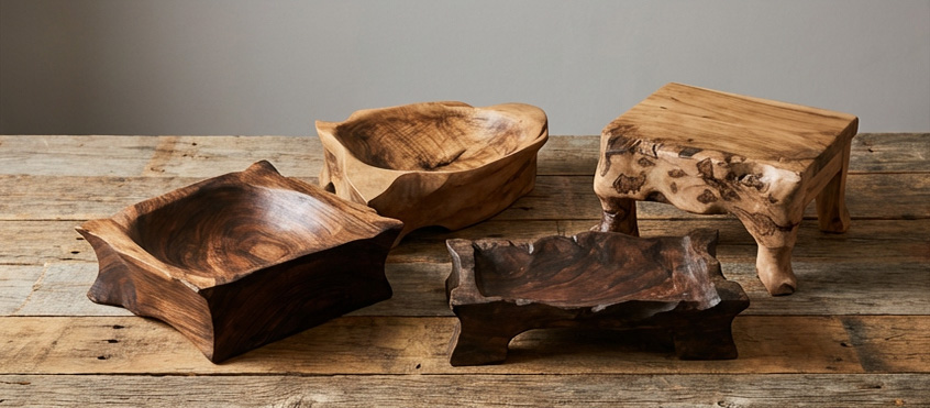 Artisan hand-carved